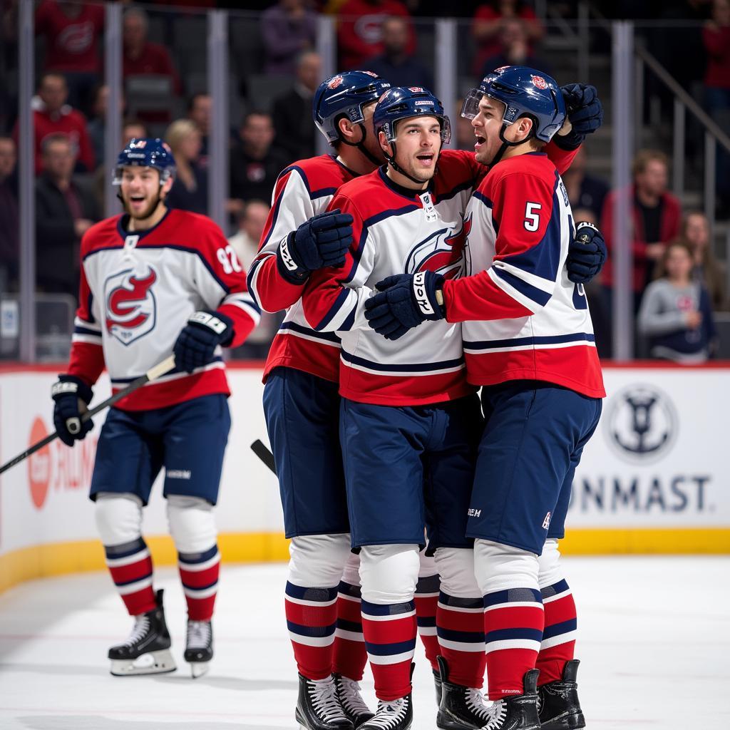 Erling Haaland Celebrating a Goal with Teammates