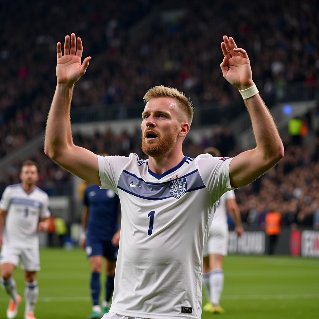 Erling Haaland Celebrating a Goal