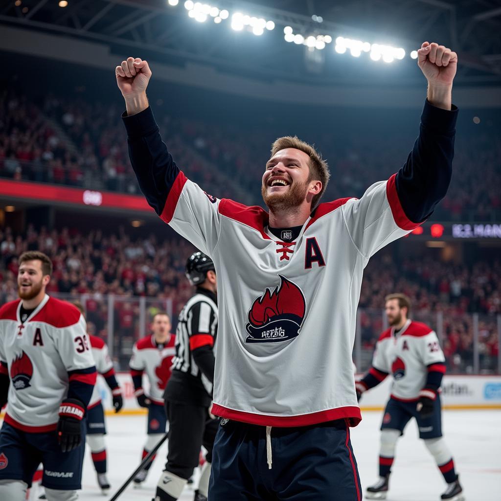 Erling Haaland celebrating a hat trick