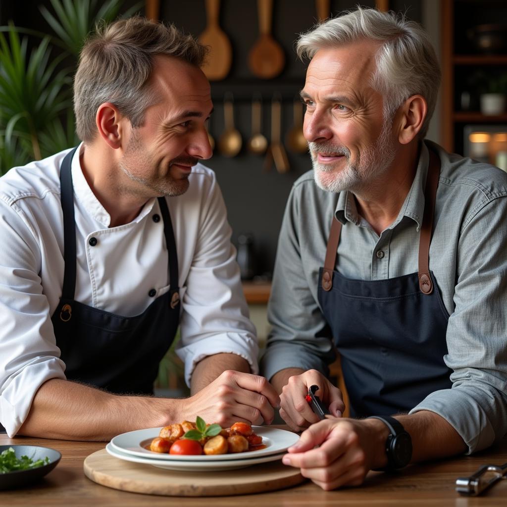 Erling Haaland Discussing Nutrition with His Chef