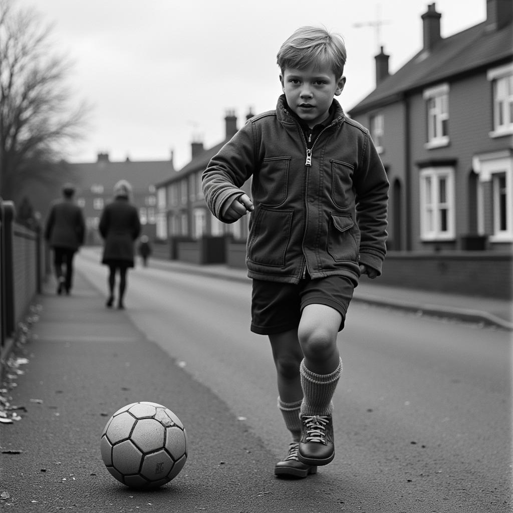 Erling Haaland's early life in Leeds, England, where he was born.