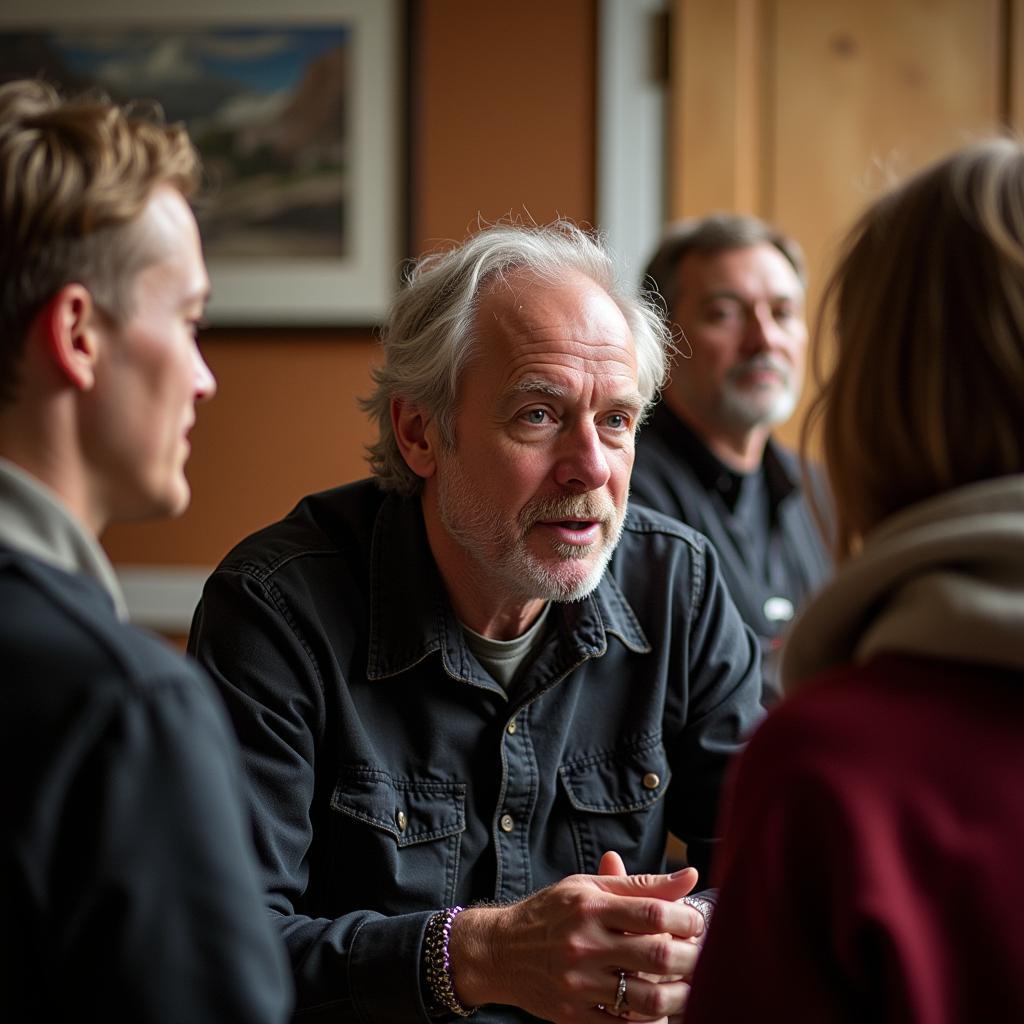 Erling Haaland interacting with extended family members, possibly including cousins.