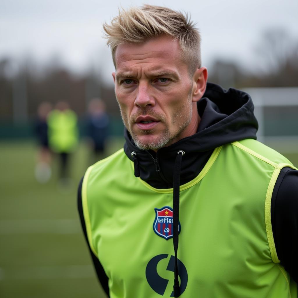 Erling Haaland training on the field