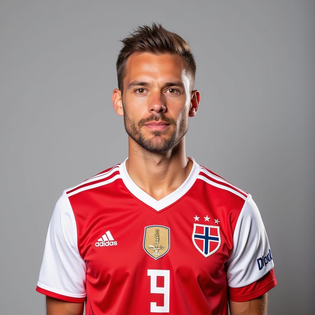 Erling Haaland Norway National Team Portrait