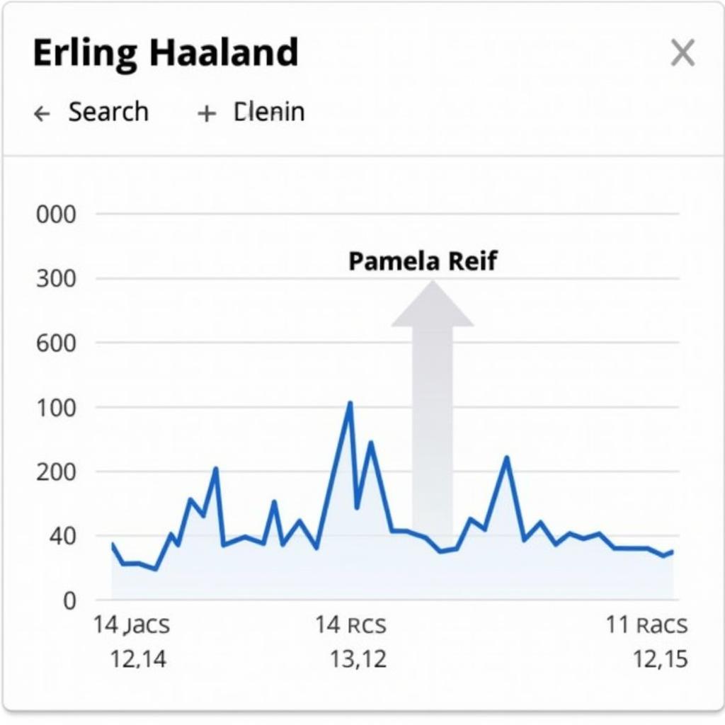 Erling Haaland and Pamela Reif Search Trends