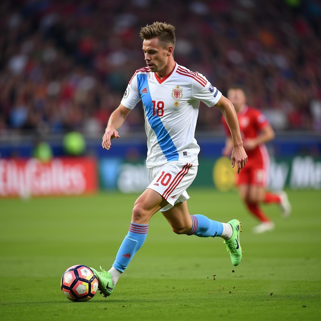 Erling Haaland playing football