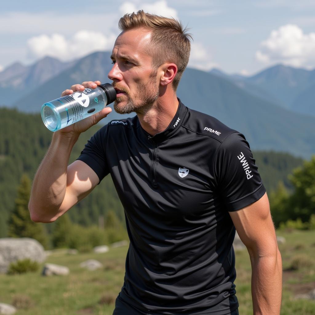 Erling Haaland training with Prime Hydration