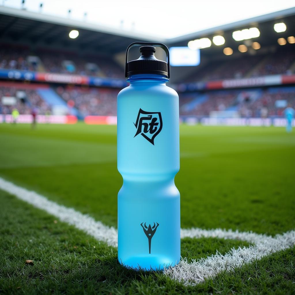 Erling Haaland's Water Bottle on the Sidelines