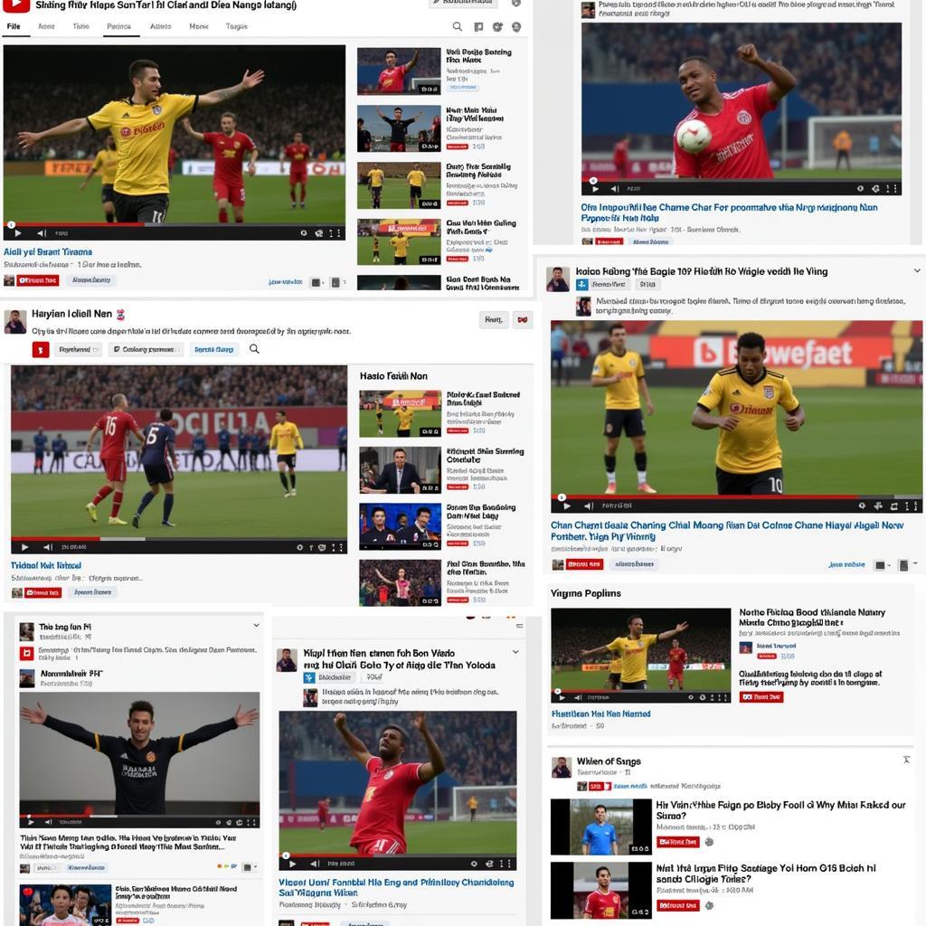 Examples of Vietnamese Football Parodies