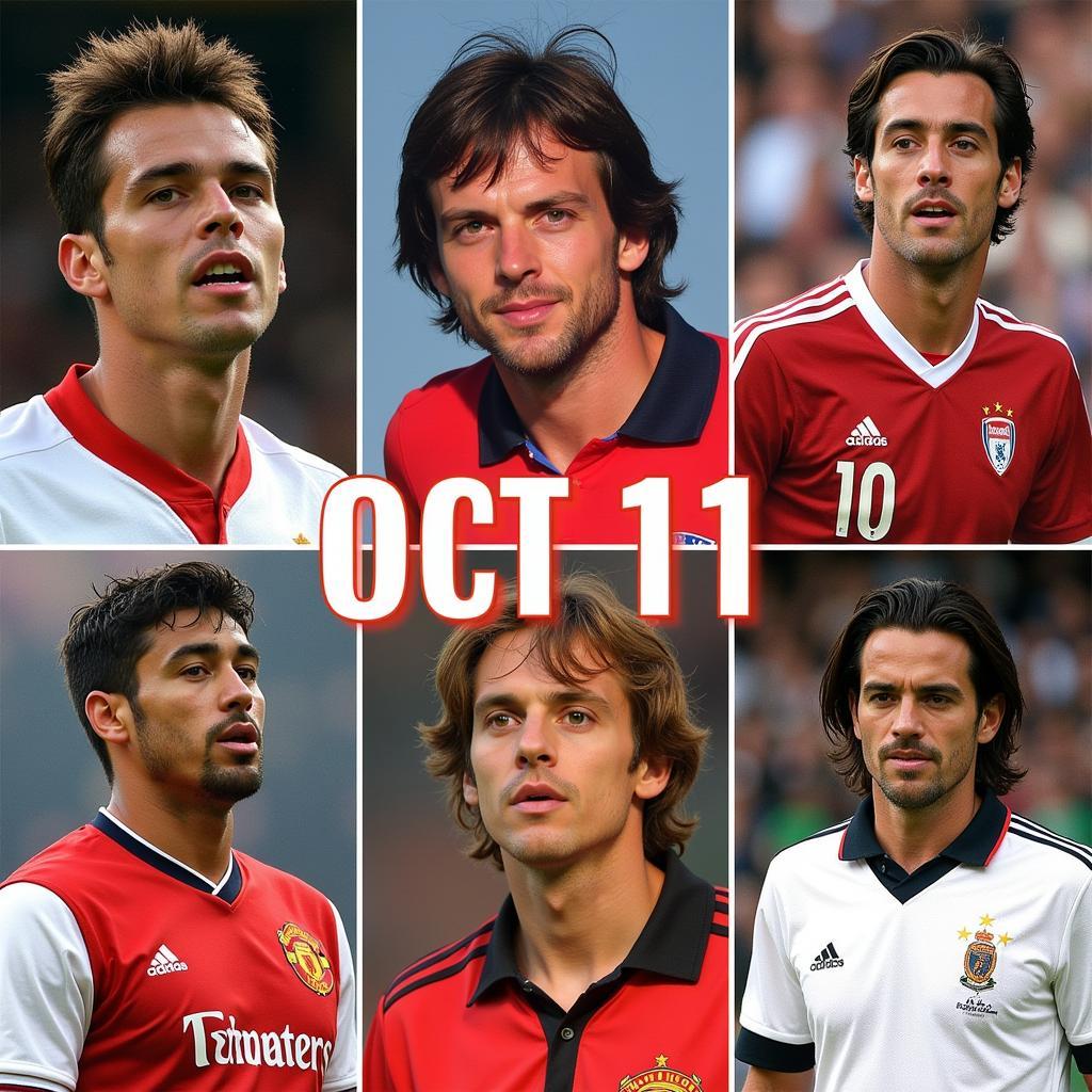 Famous footballers born on October 11th throughout history.