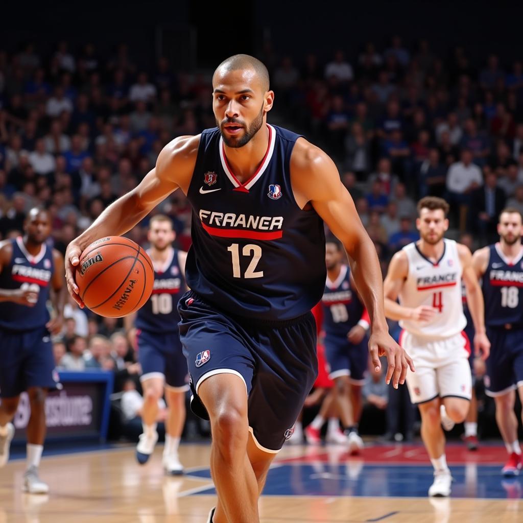 Tony Parker leading the French national team