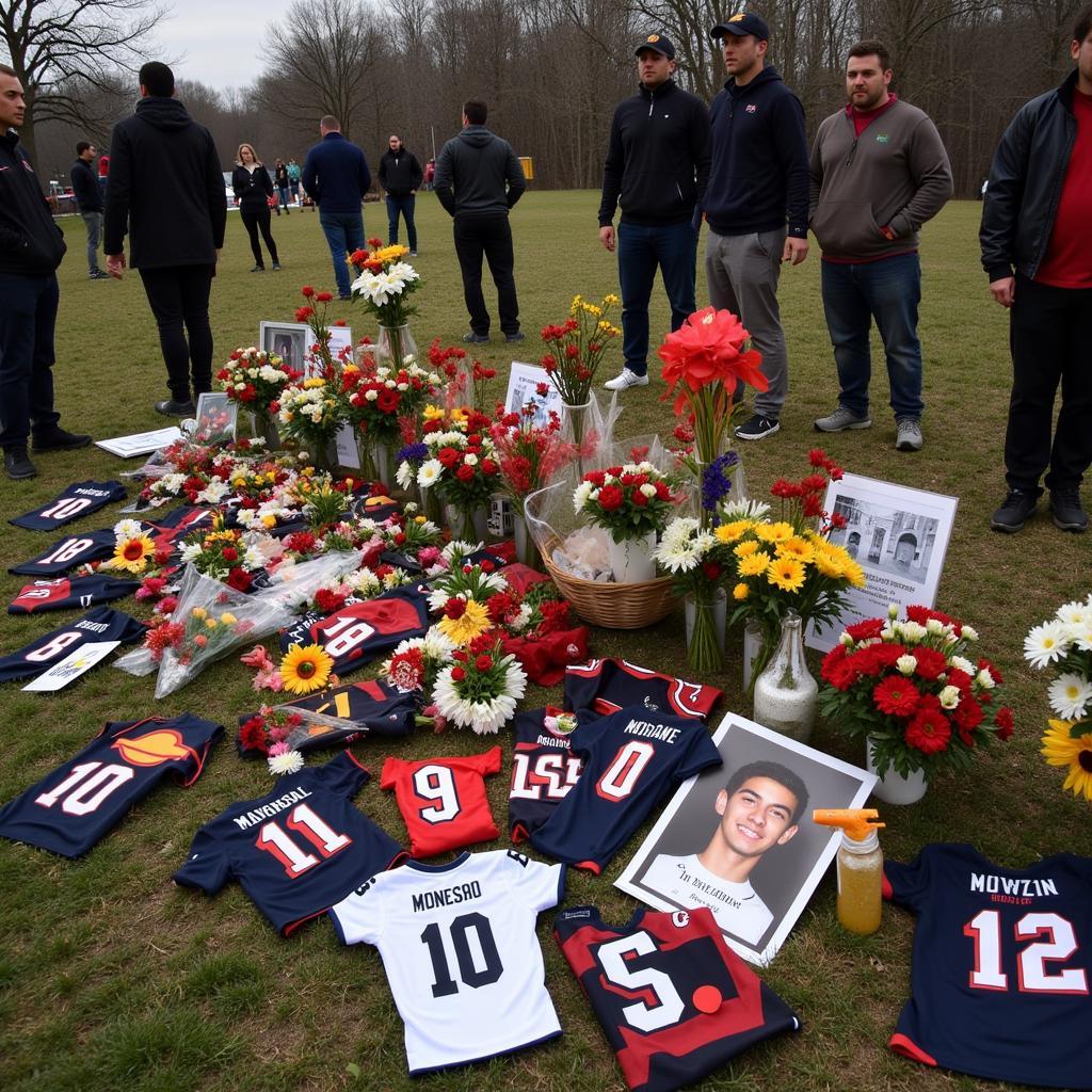 Memorial for Football Players Lost in Fatal Accidents