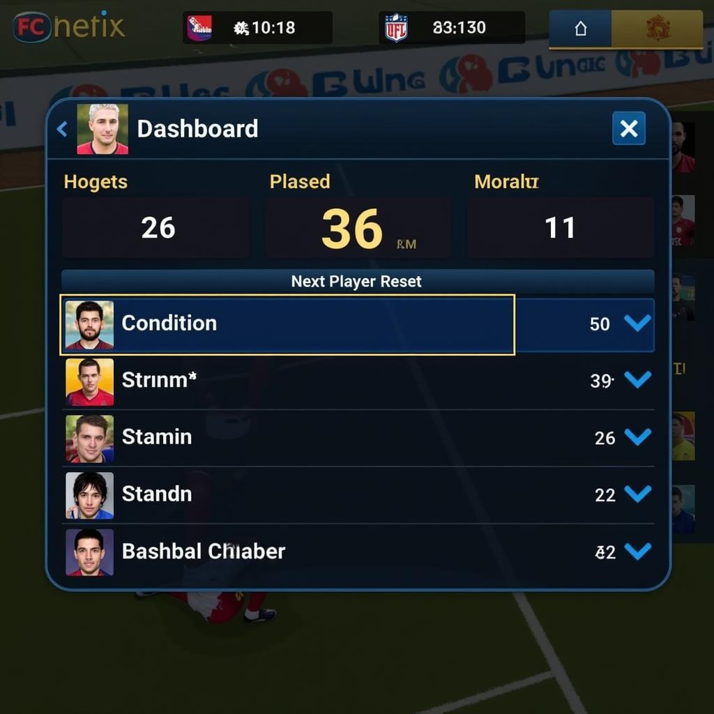 FC Online Player Reset Time Dashboard