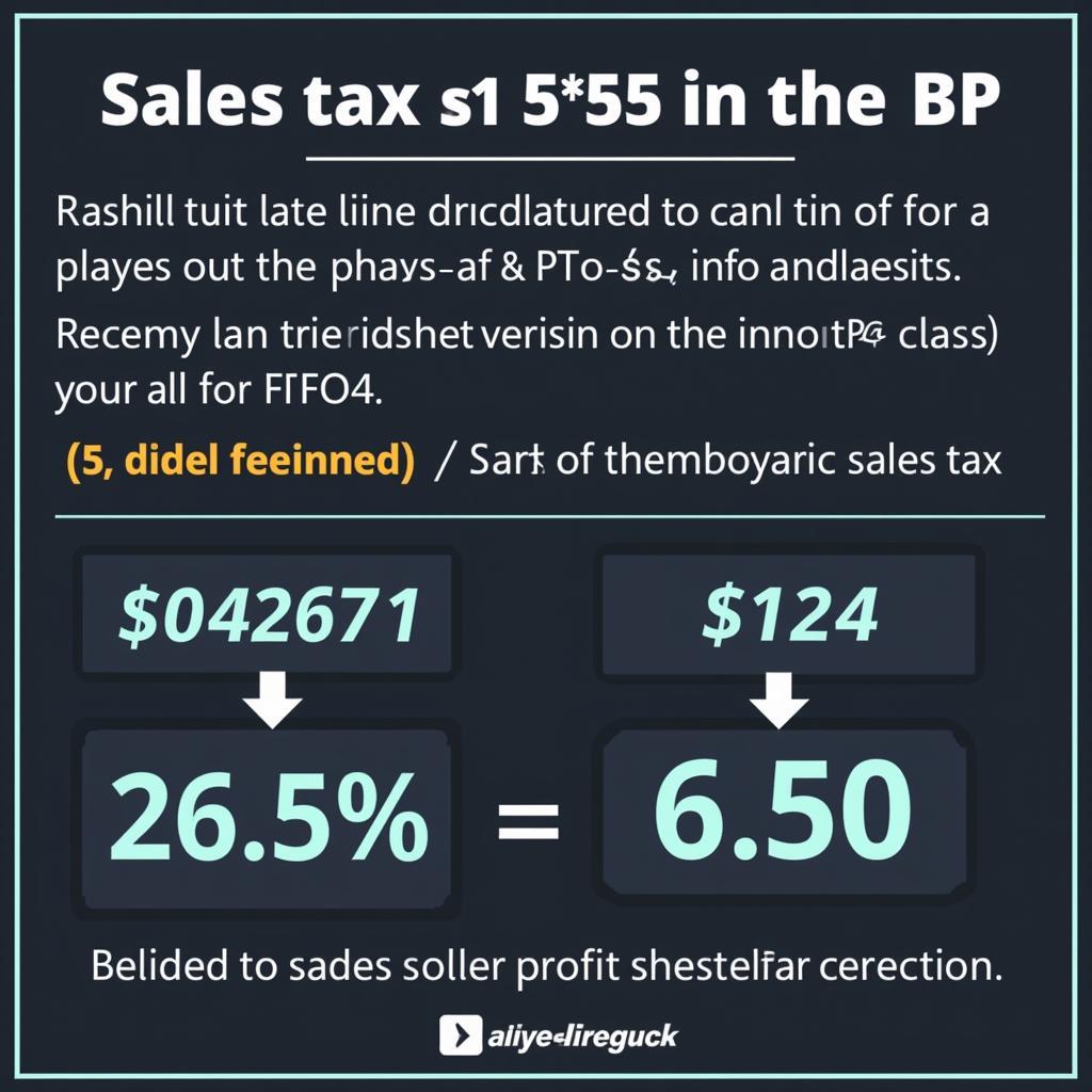 FFO4 Sales Tax Calculation Example