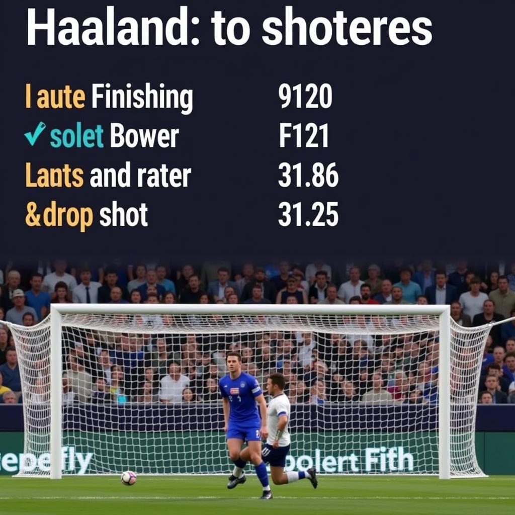 FIFA 23 Haaland Shooting Stats