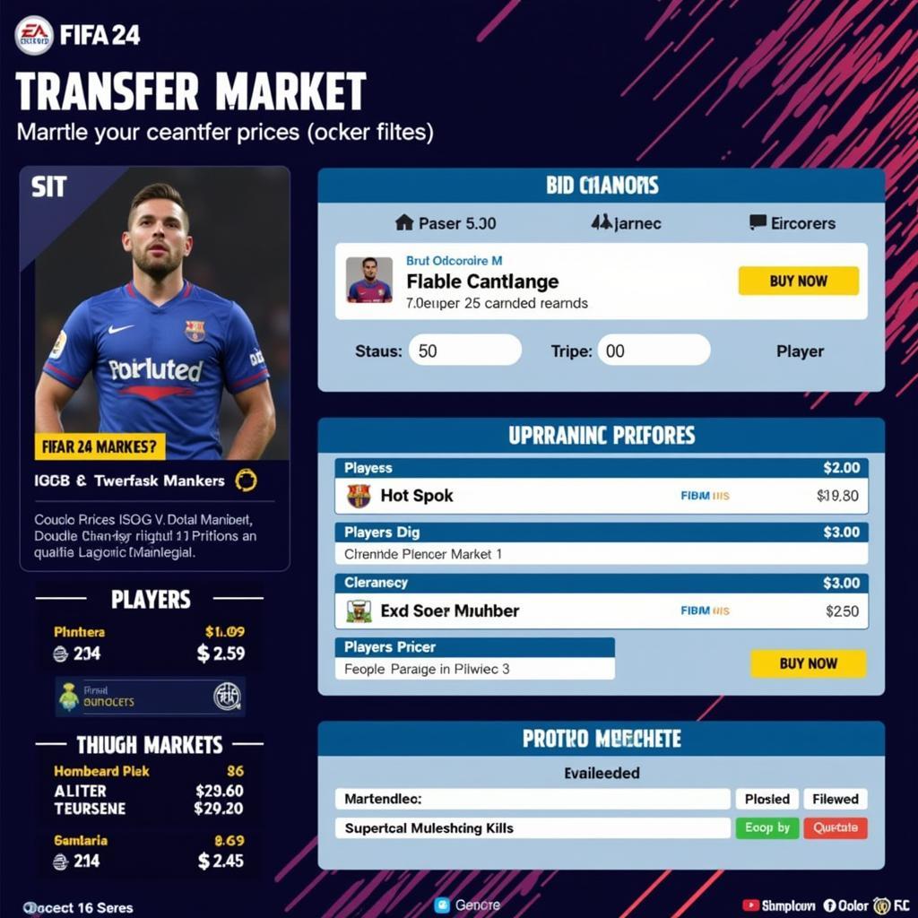 FIFA 24 Transfer Market Interface