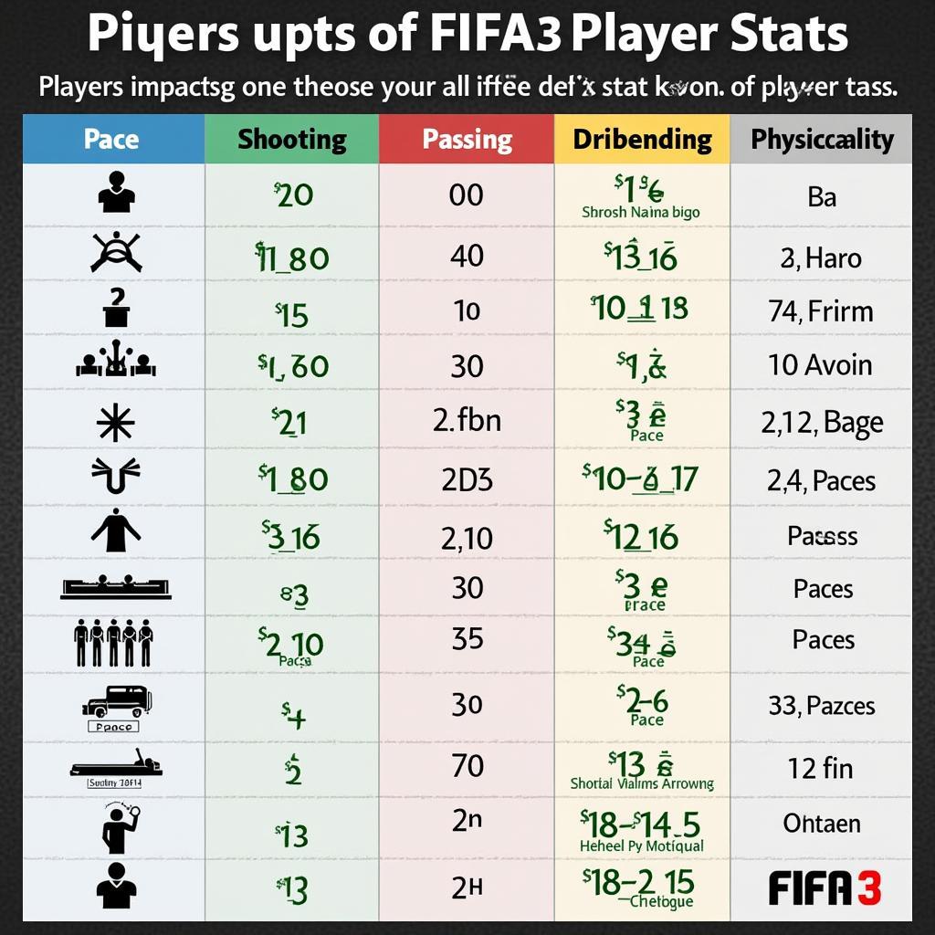 FIFA 3 Player Stats Overview