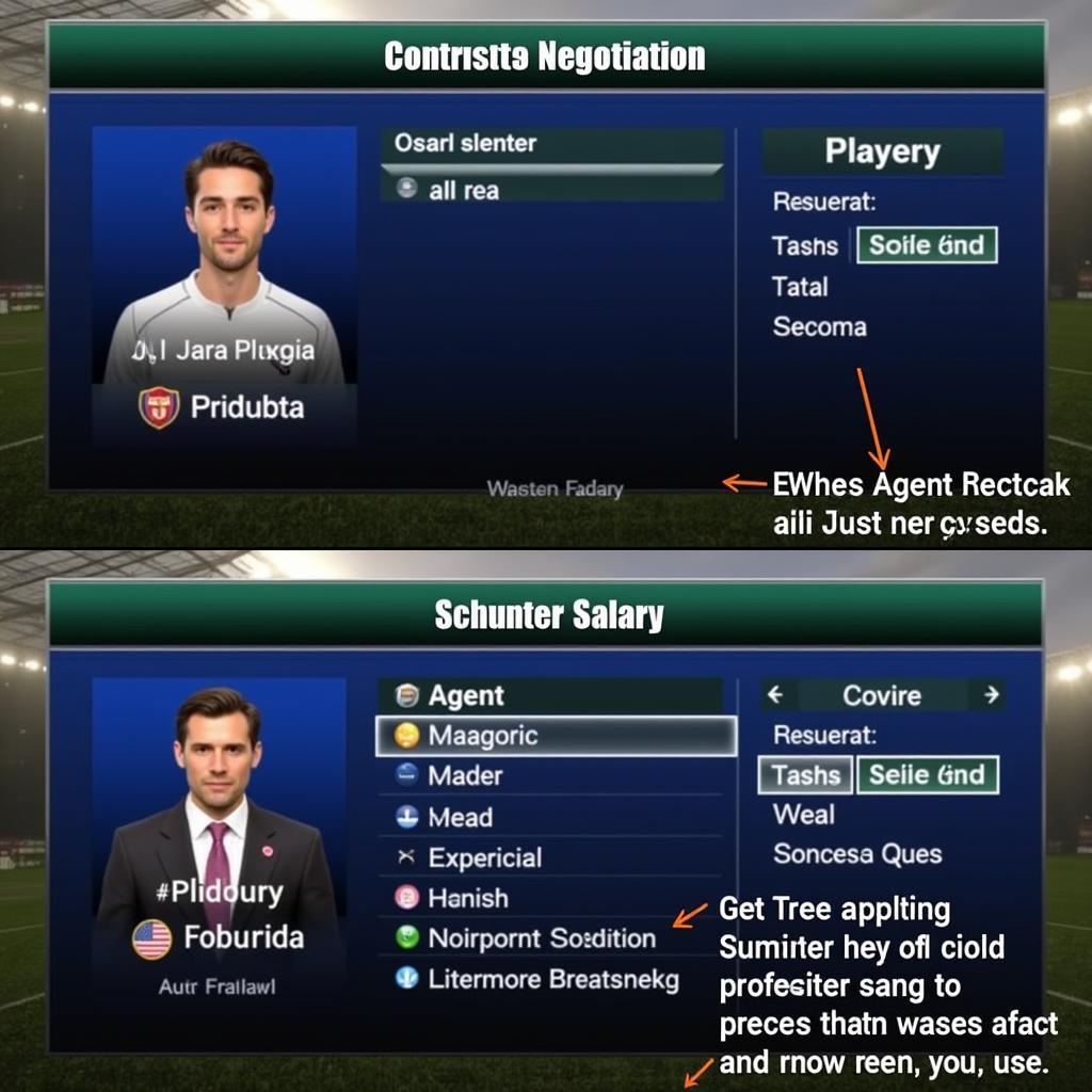 FIFA 4 Contract Negotiation Screen