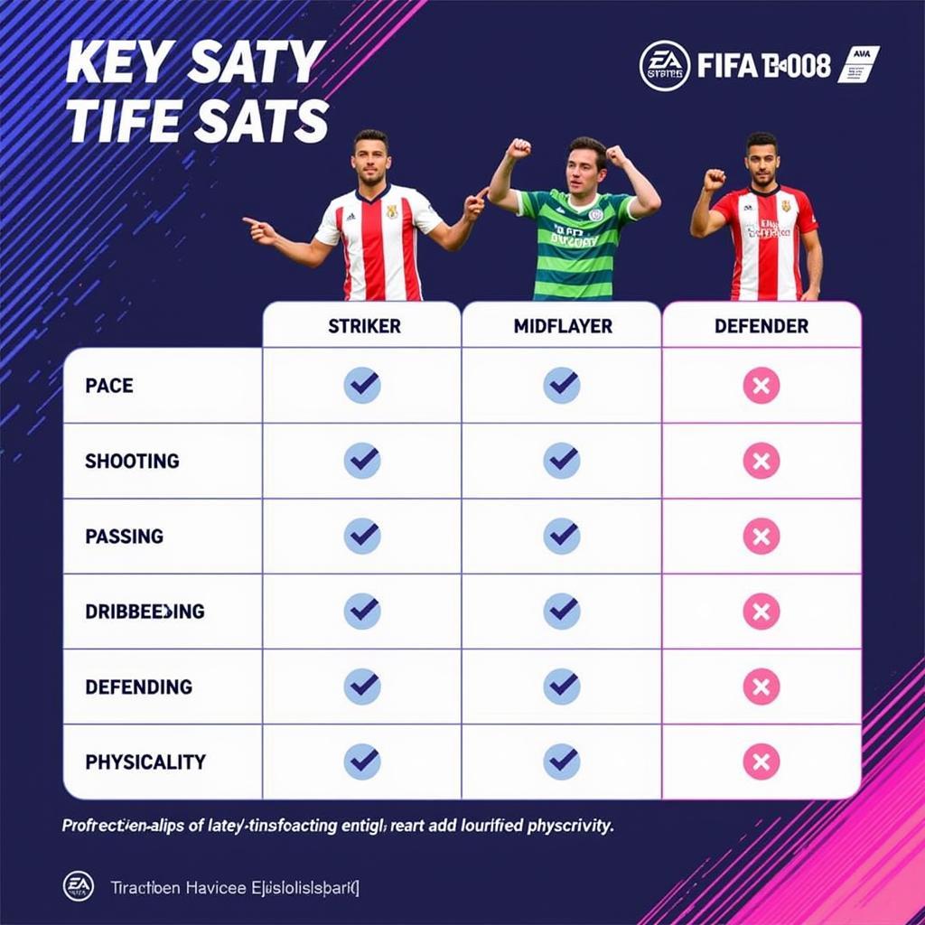 FIFA Mobile 20 Player Stats Comparison Table