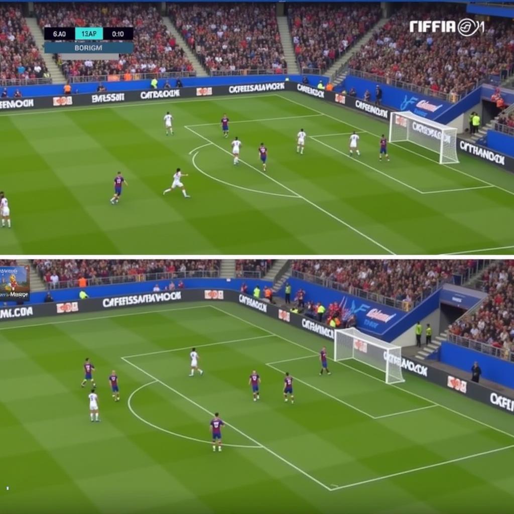 Example of the FIFA Mobile 2019 Invisible Player Glitch