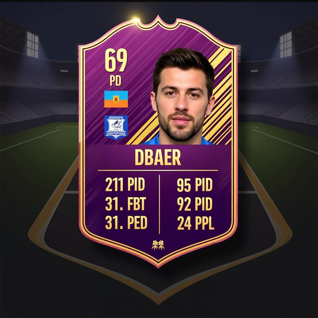 Example of a Player Card in FIFA Online 3