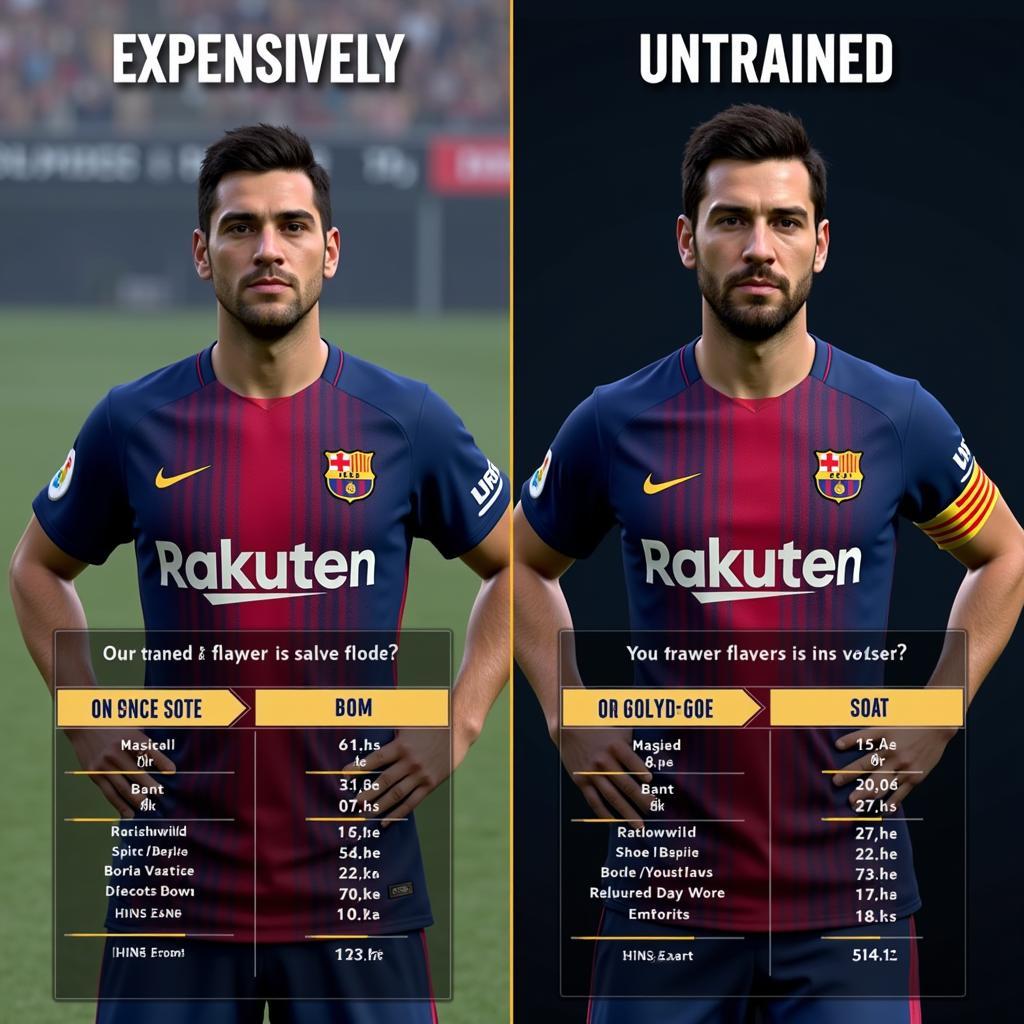 Comparison of Trained and Untrained Players in FIFA Online 3M