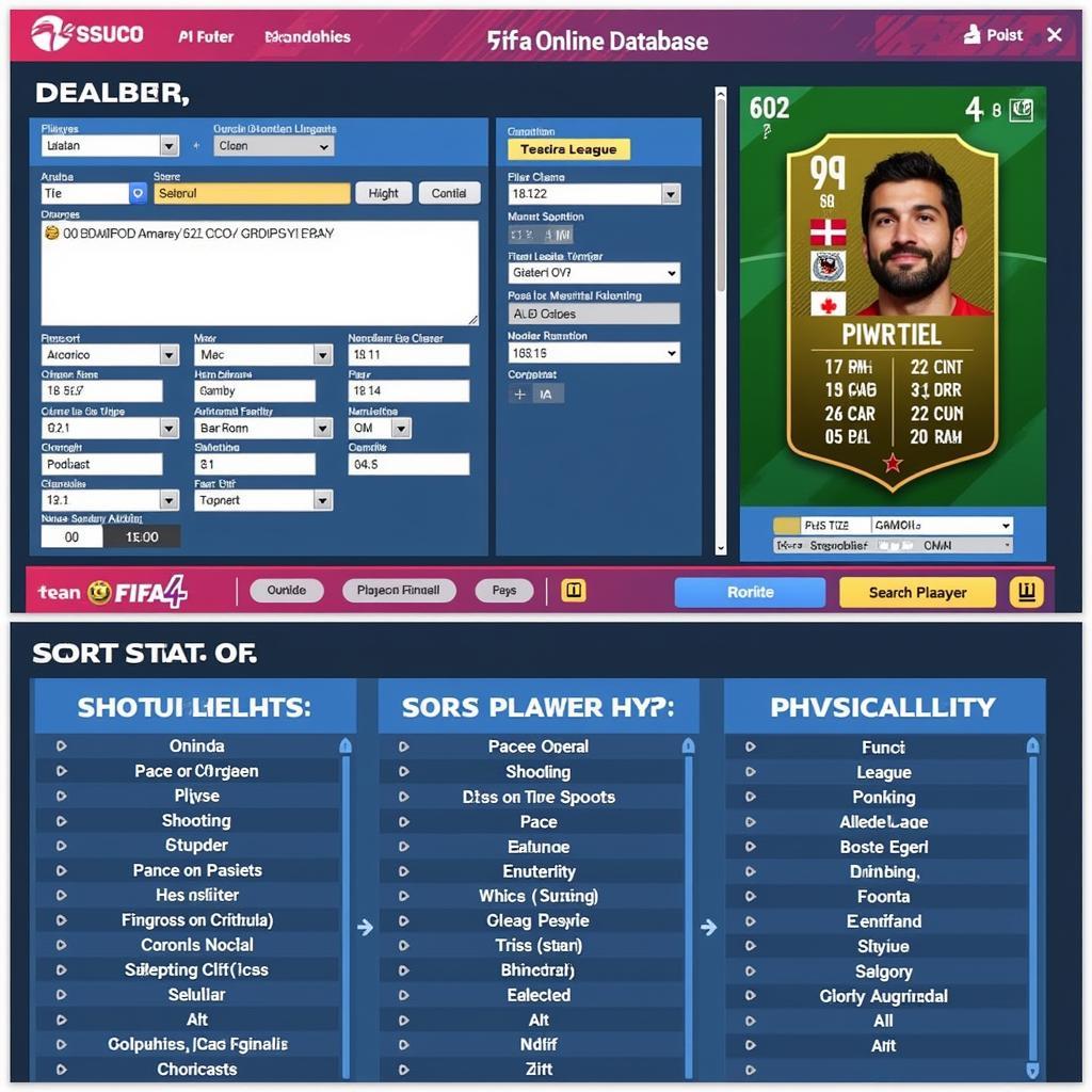 Navigating the FIFA Online 4 Player Database