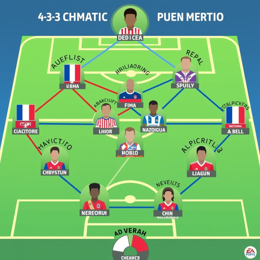 FIFA Online 4 Team Formation and Chemistry Example