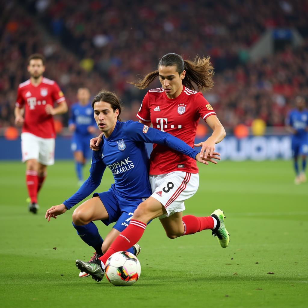 Filipe Luis Executing a Tackle