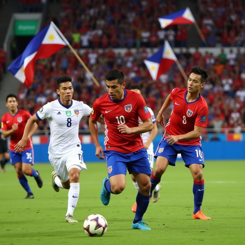 Filipino National Football Team in Action