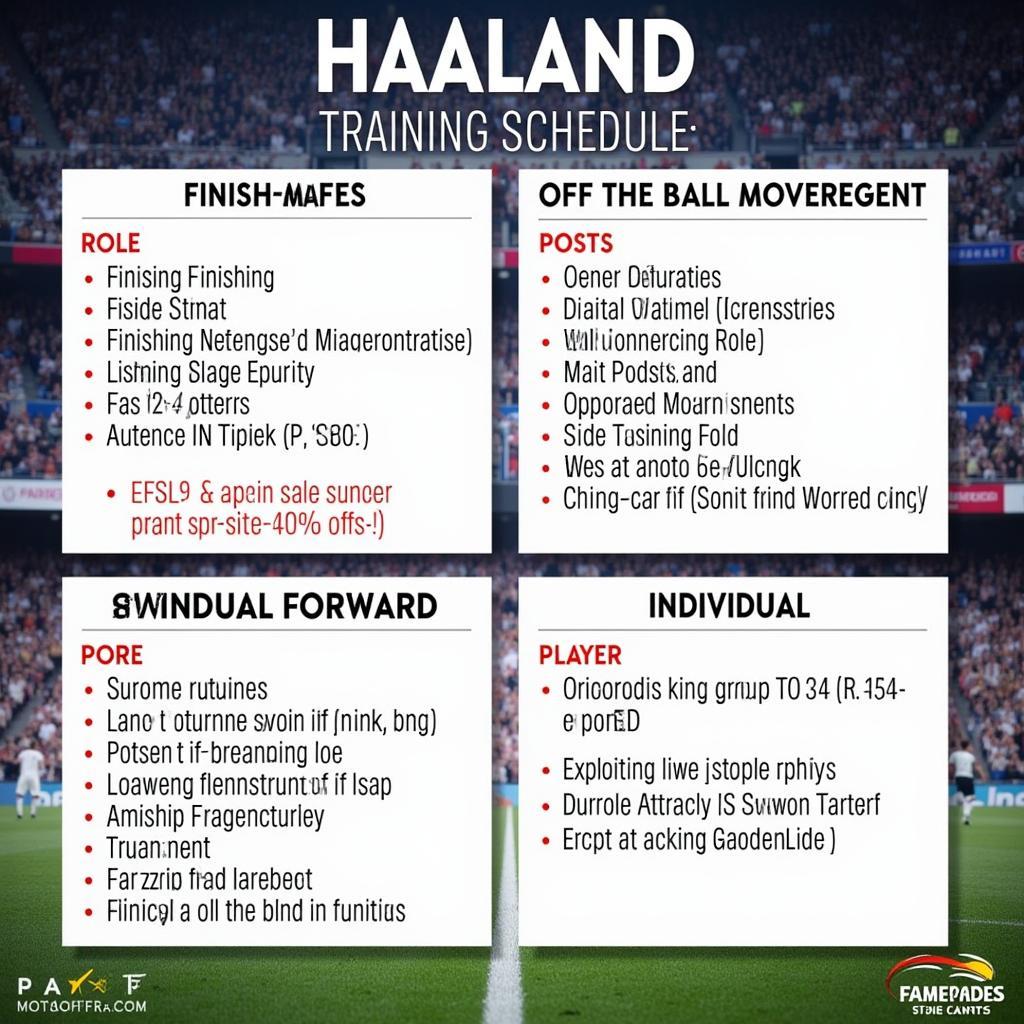 Haaland's Training and Player Instructions in FM20