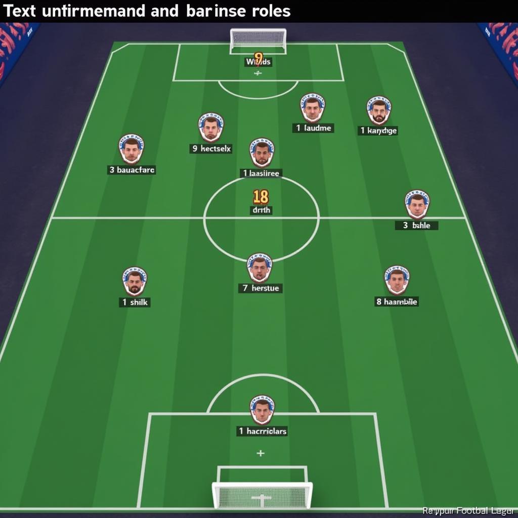 Tactical setup in FM23 for Erling Haaland