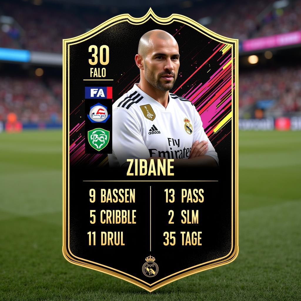 FO4 Zinedine Zidane Limited Edition Card