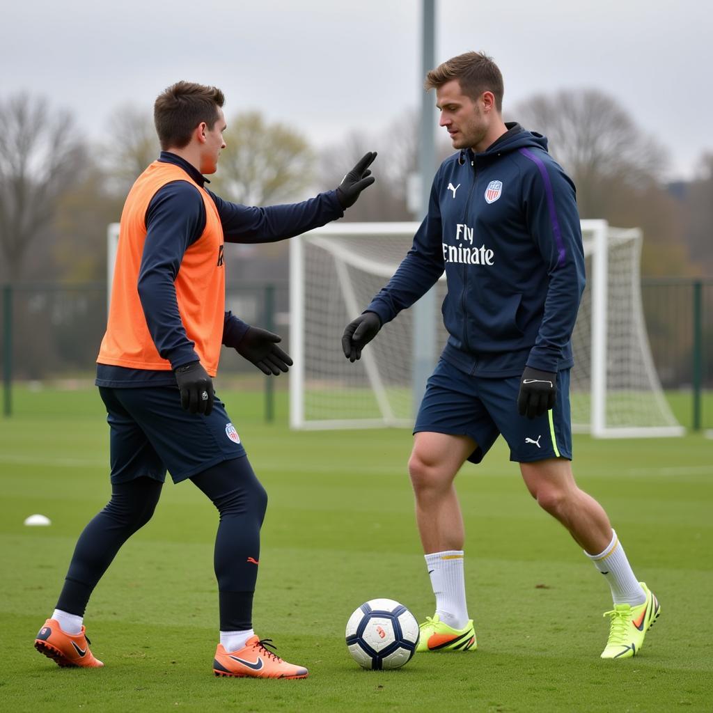 Foden and Haaland Training Together