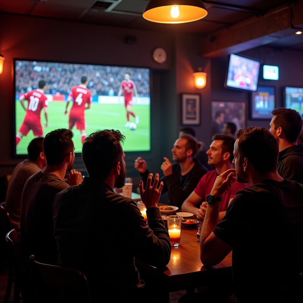 Football Fans Playing Guessing Game