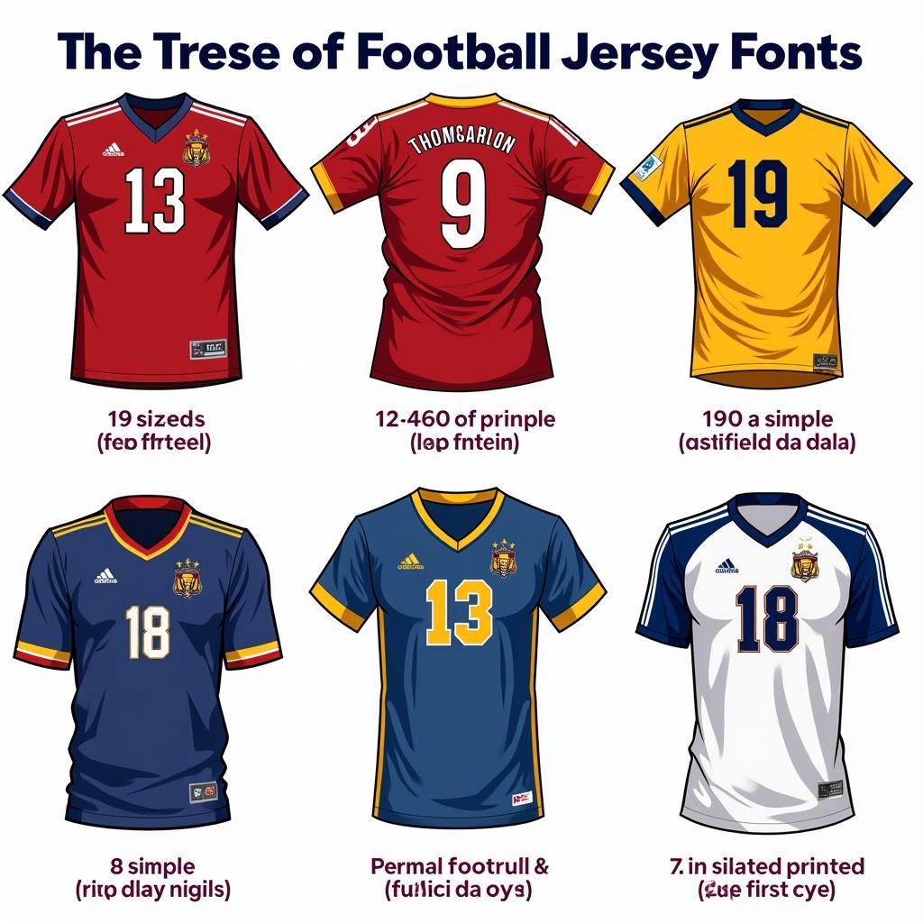 Evolution of Football Jersey Fonts