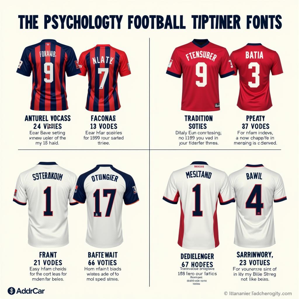 Psychology of Football Jersey Fonts