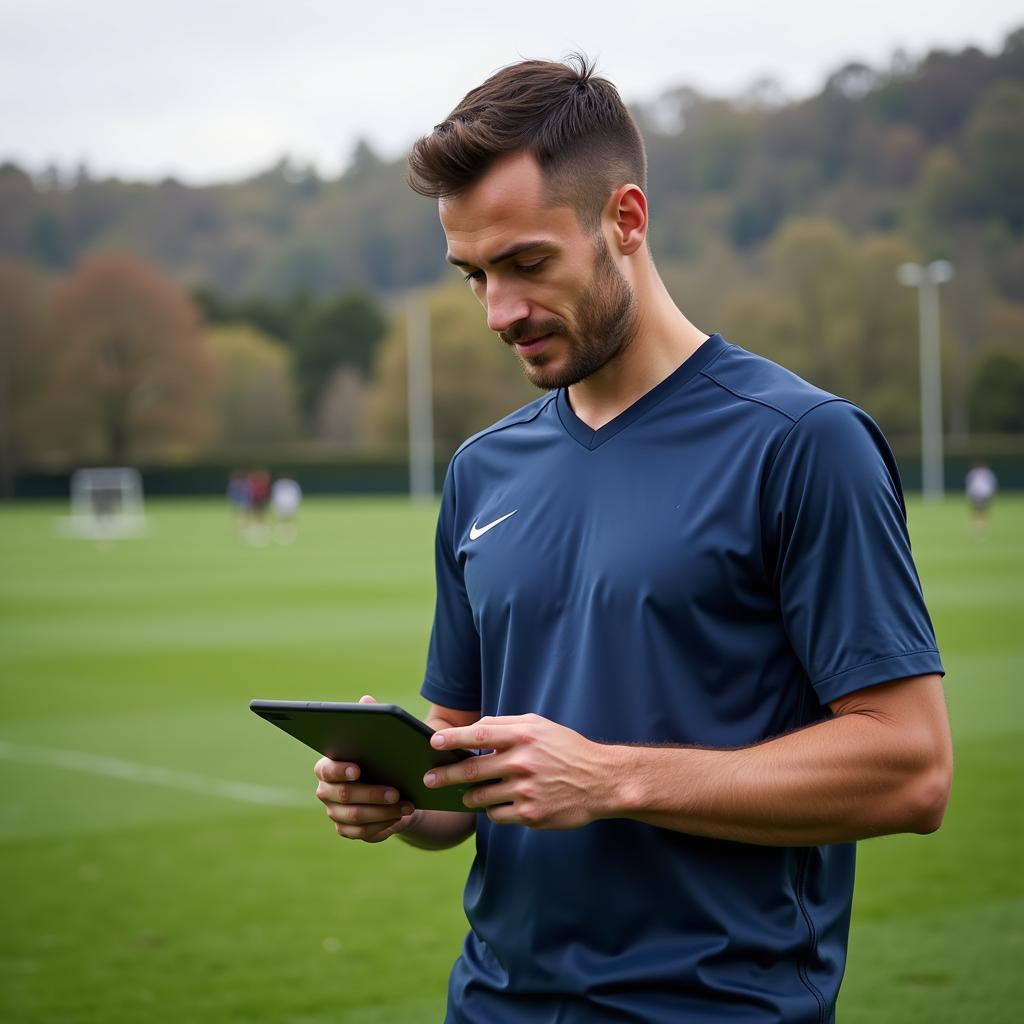 Football Player Learning English