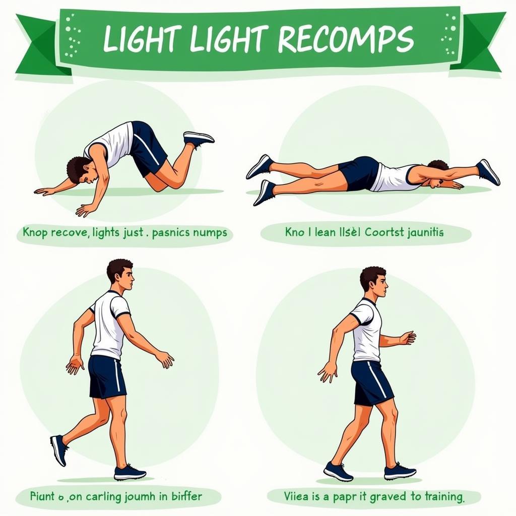 Football Player Performing Recovery Exercises