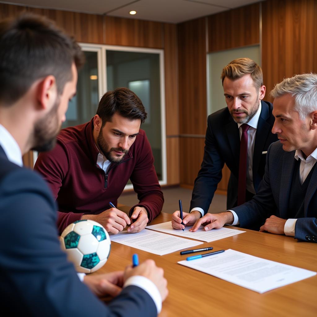 Football Player Transfer Negotiations