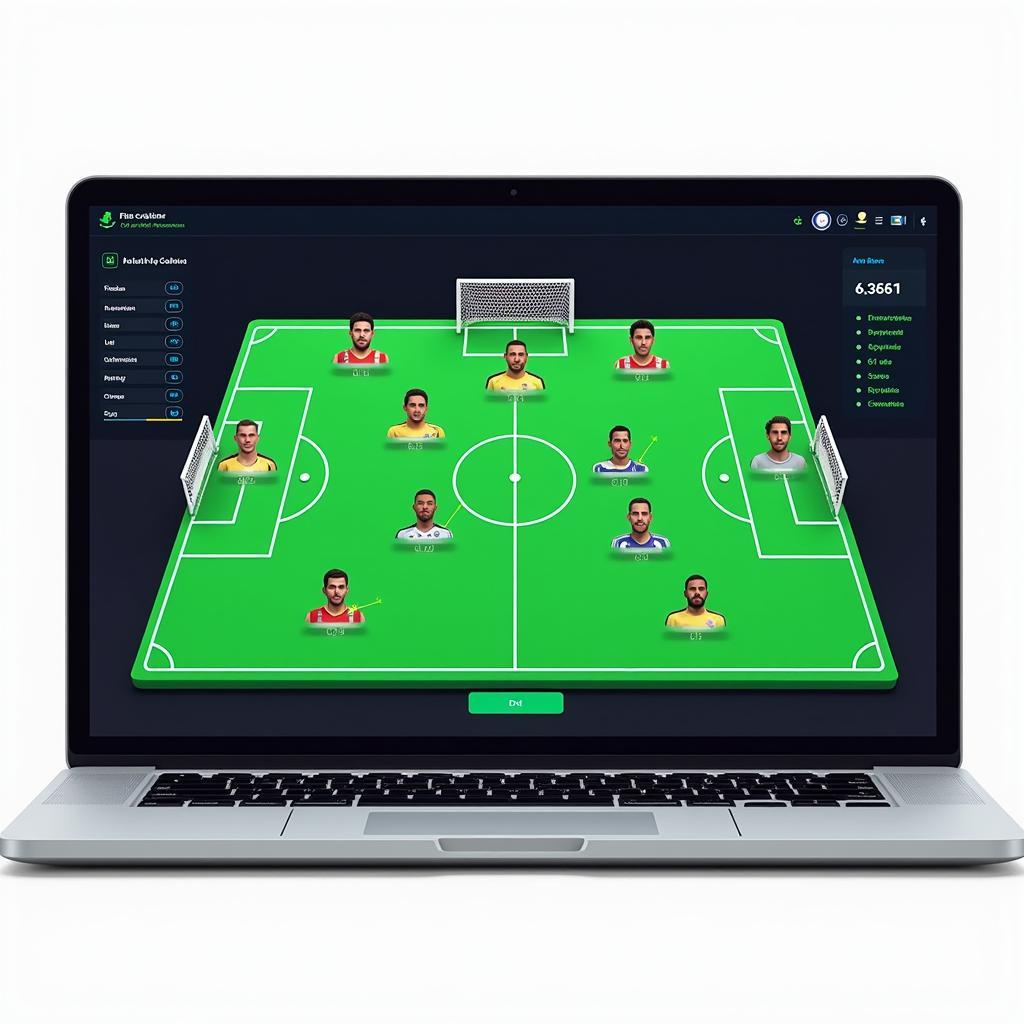 Football Squad Builder Software Interface