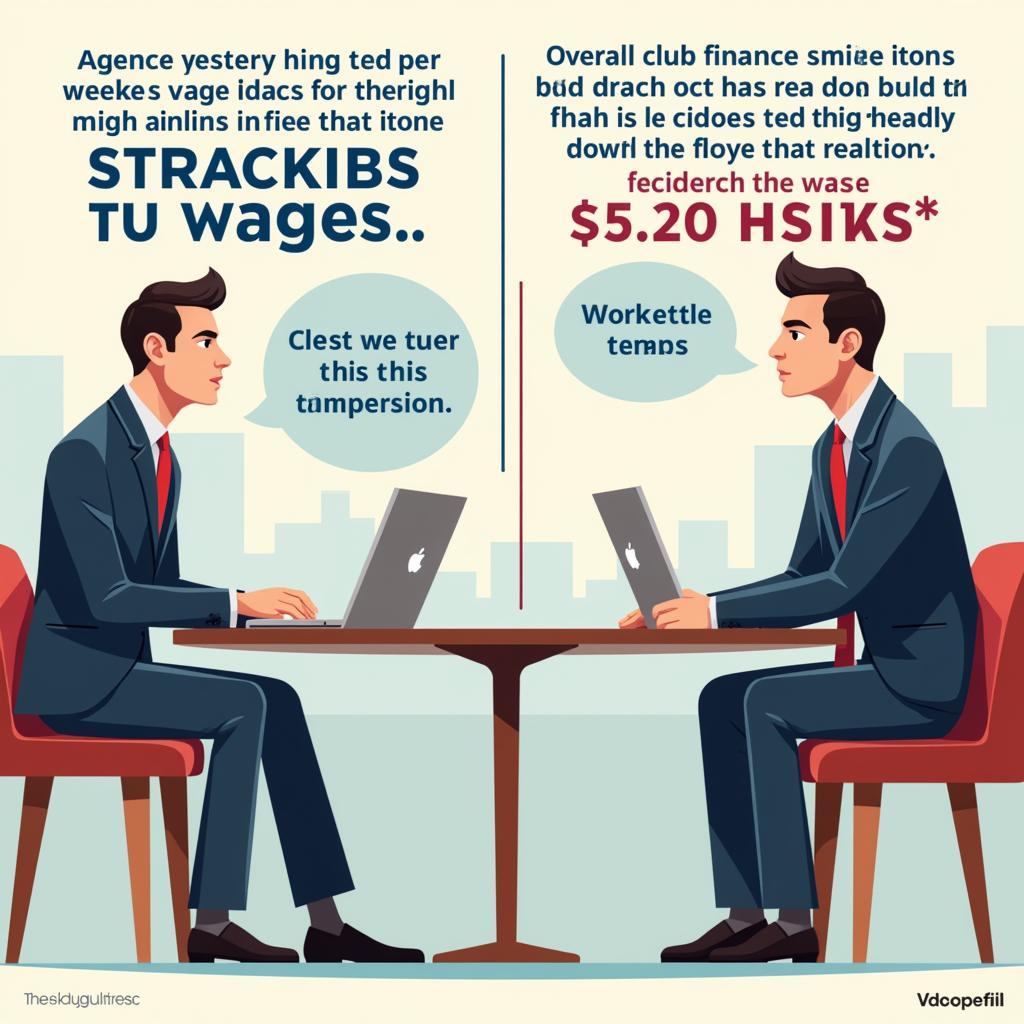 Football transfer negotiations between agents and club representatives