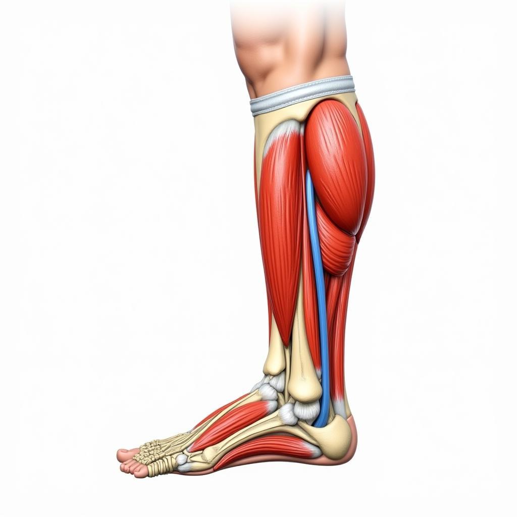 Anatomy of a Footballer's Calf Muscle