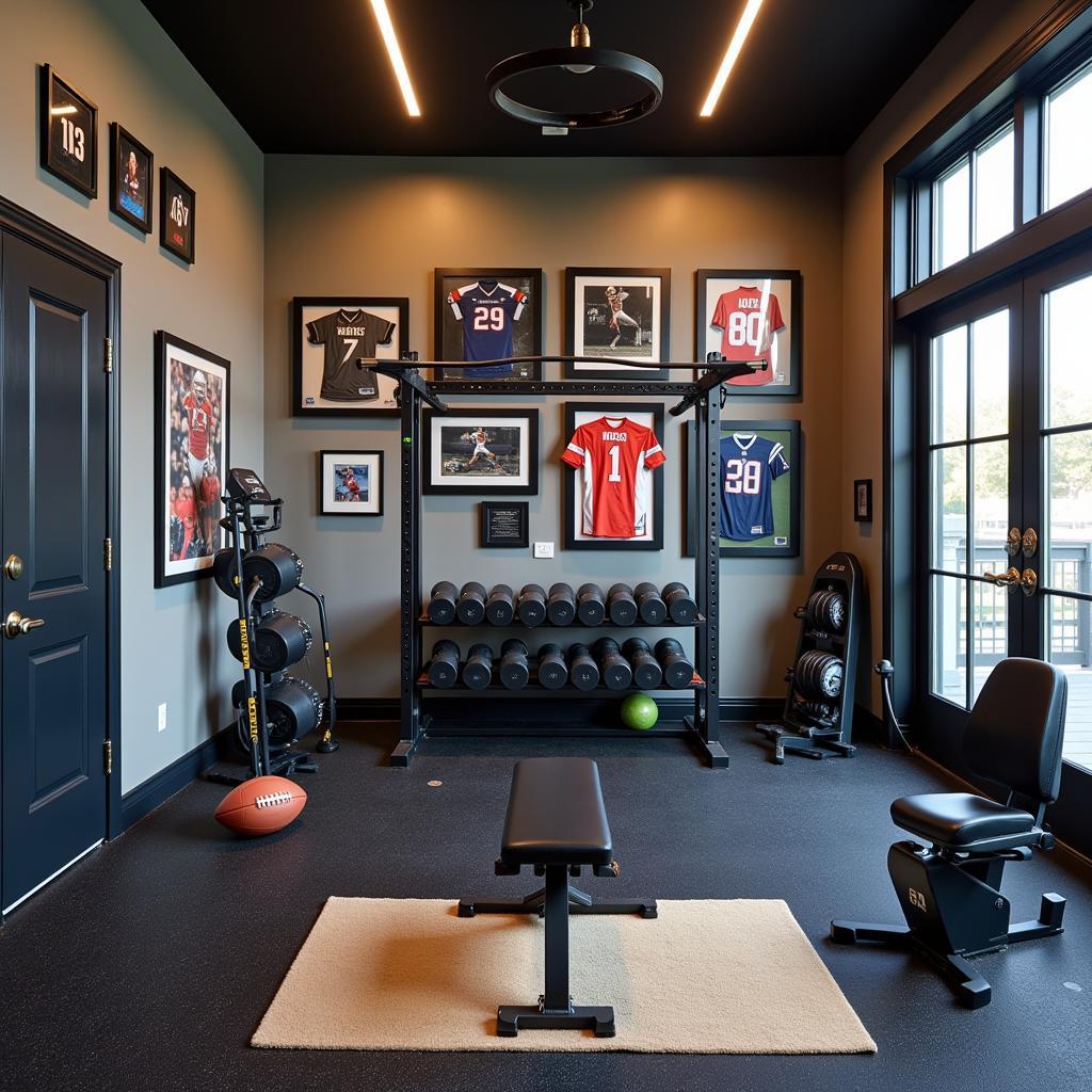 Footballer's Home Gym Personalized