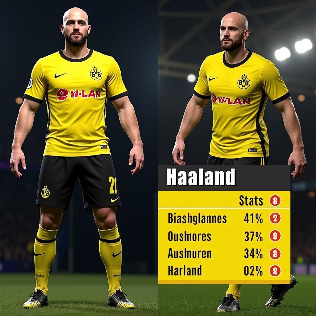 FUT 21 POTM Haaland in-game screenshot