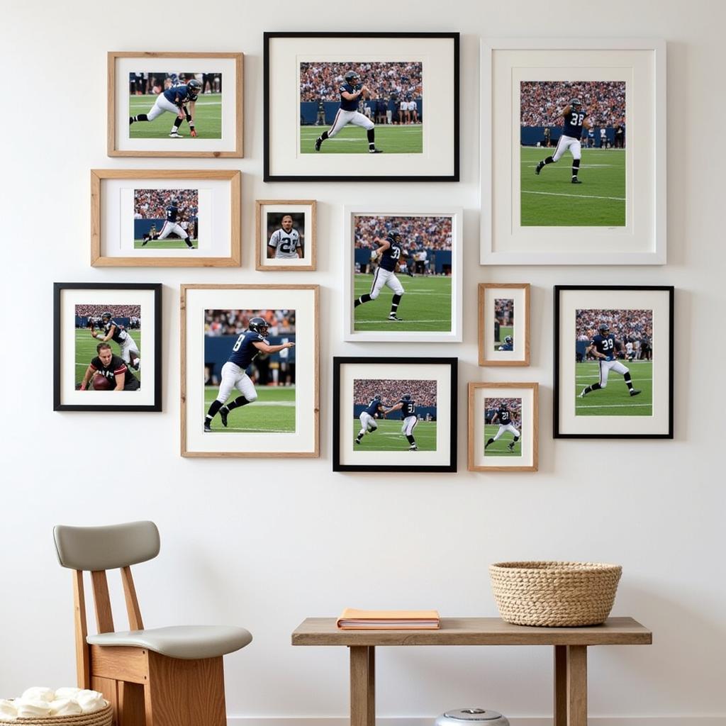 Gallery Wall of Football Prints