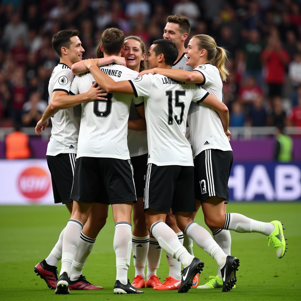 German national football team unity and celebration