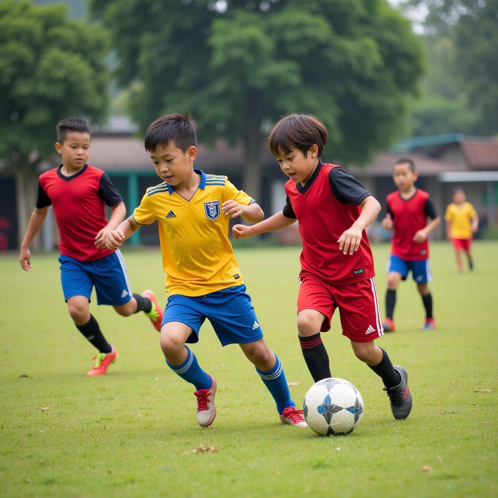 Grassroots Football Development in Vietnam: Fostering young talent from diverse backgrounds.