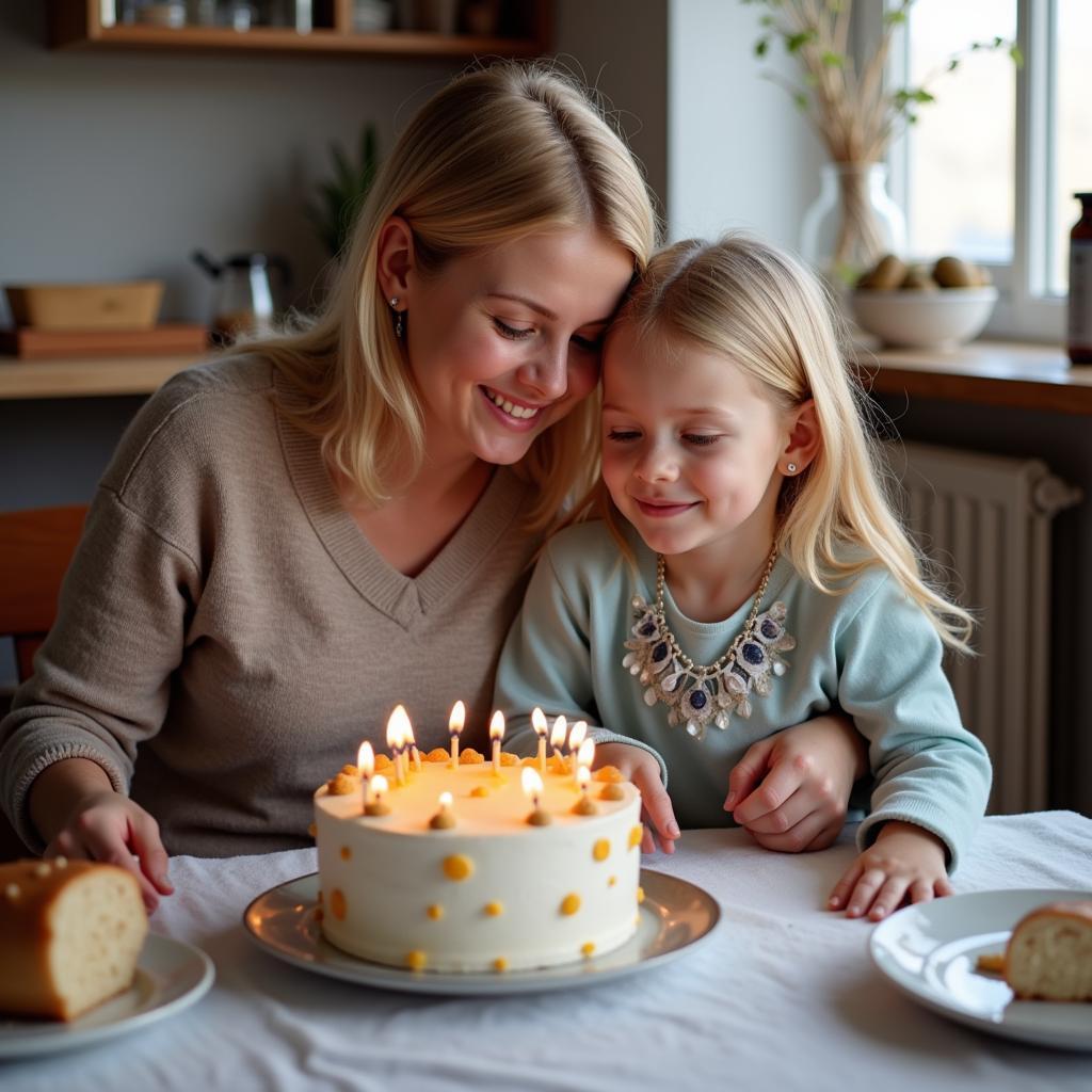 Gry Marita Braut Haaland with a young Erling