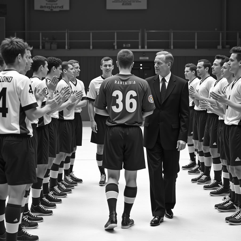 Haaland Giving a Guard of Honour